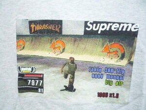 Supreme Thrasher Game Tee White グレーSサイズ　 スラッシャー マガジン ゲーム 背面ロゴ　ゲームT　シュプリーム　PS5 PS４