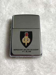 ZIPPO Zippo - oil lighter sergeant major academy. length school America land army AMERICA military military 1996 year made unused goods rare goods 