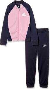 [KCM]Z-adi-4-2s-120* exhibition goods *[adidas/ Adidas ] Junior jersey top and bottom set FTM51-DV0838 navy / pink size 120