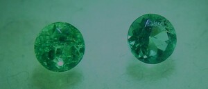 Burma*175* prompt decision bargain! Special class goods quality Colombia production emerald * pair 