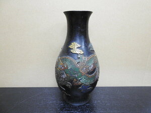 龍七宝花瓶　Y149