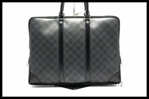 近年モデル希少美中古■LOUIS VUITTON ダミエグラフィット PDV レザー ビジネスバッグ ブリーフケース ルイヴィトン■0504cc24670