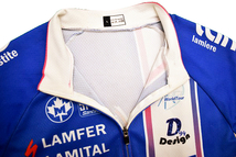 Y-5671★送料無料★Lampre ランプレ★自転車 FARNESE VINI 長袖 フルジップアップ サイクル ジャージ シャツ Ｌ_画像5