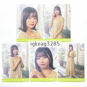 乃木坂46 中西アルノ さざ波は戻らない アンダー 32nd 人は夢を二度見る 個別 生写真 5種 コンプ ヨリ チュウ ヒキ