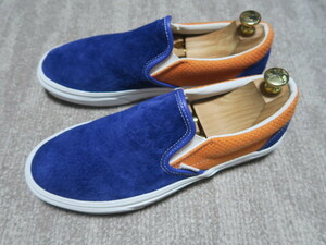 美品★VANS バンス SLIP ON スリッポン SUEDE スエード レザー US10.5 28.5cm スケート 本革 スニーカー 