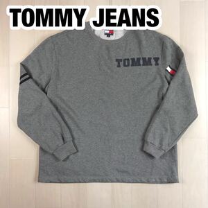 TOMMY JEANS トミージーンズ スウェットトレーナー XL グレー