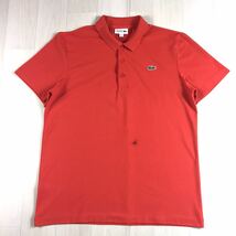 LACOSTE ラコステ 半袖ポロシャツ FR5 US M レッド ワニ_画像2