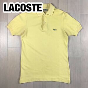 CHEMISE LACOSTE ケミス ラコステ 半袖ポロシャツ 3 イエロー ワニ