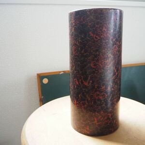 津軽塗　花瓶　フラワーベース　レトロ　昭和　ビンテージ　伝統工芸品