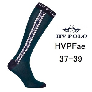 HV　POLO　HVPFae　ブラックグリーン　ライディングソックス　乗馬靴下　乗馬　馬術