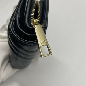 美品MARC JACOBS ザグラムショットミニ 二つ折り財布 S131L01FA21 ブラック [jgg]の画像4