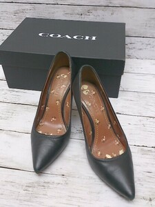 COACH　コーチ　パンプス　レディース　ブラック　サイズ7.5　#1106170007654