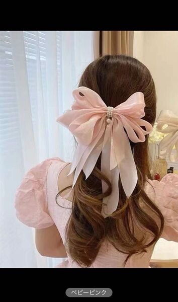 バレッタ ヘアゴム ヘアアクセサリー ドルフィードリーム リボンバレッタ