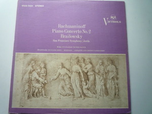 QR74 米RCA（VICTROLA）盤LP ラフマニノフ/ピアノ協奏曲第2番他 ブライロフスキー/ホルダ STEREO