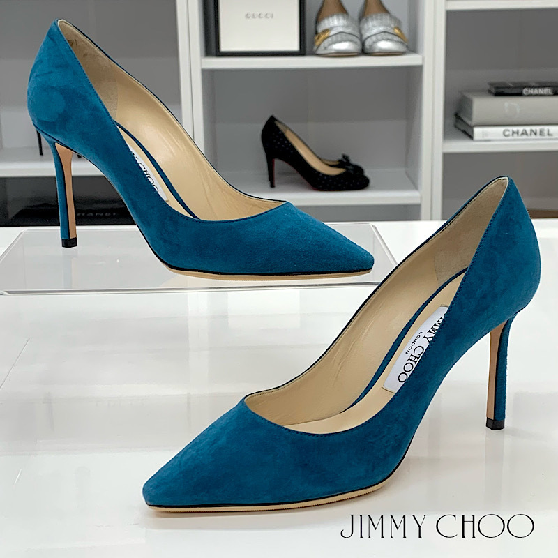 2023年最新】Yahoo!オークション -jimmy choo パンプス ブルーの中古品
