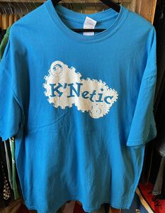 ★USA古着　白プリント　ネジ　歯車　モチーフ　Tシャツ 青　blue GILDAN 2XL 大きいサイズ