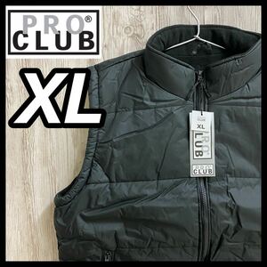 新品未使用 PROCLUB プロクラブHEAVY PADDING VEST中綿ベスト 黒 ブラック XL