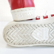 希少◆美品 K-SWISS CLASSIC 66 ケースイス 本革レザー スニーカー ヴィンテージ レディース(23～23.5cm位)RED 赤 レッド_画像6