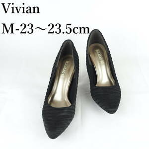 LK8508*Vivian*ヴィヴィアン*レディースパンプス*M-23〜23.5cm*黒