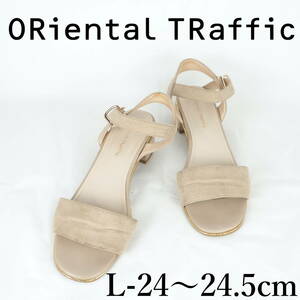 LK8813*ORiental TRaffic*オリエンタルトラフィック*レディースサンダル*L-24〜24.5cm*ベージュ