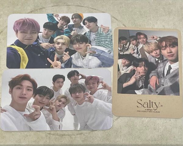 n.SSign プレデビューミニアルバム Salty グループver 団体 集合トレカ コンプ 3枚セット
