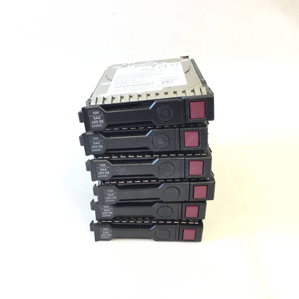 S5050277 HP 600GB SAS 10K 2.5インチG8マウンタHDD 6点【中古動作品