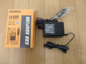 T0.1-5.5) CASIO / カシオ　CA-K600　カーアダプター　液晶テレビ連用　6V　送料350円～