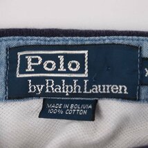 ポロバイラルフローレン 半袖ポロシャツ クレリック トップス 海外古着 大きいサイズ メンズ XLサイズ ホワイト Polo by Ralph Lauren_画像3