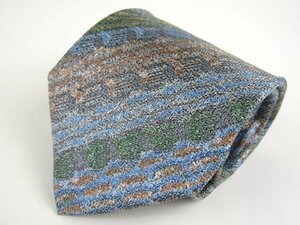  Missoni brand necktie total pattern stripe silk Italy cloth men's Brown Missoni