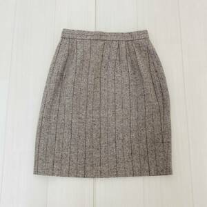 z965 beautiful goods from nilf rom niru lady's tight skirt knees height Schic on goods made in Japan M Brown natural elegant ga- Lee сhick 