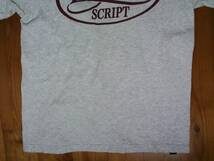 ☆微難有☆国産☆フリップザスクリプト☆FLIP THE SCRIPT☆バックプリント半袖tシャツ コットンTシャツ Ｍ　グレー　エンジ_画像9