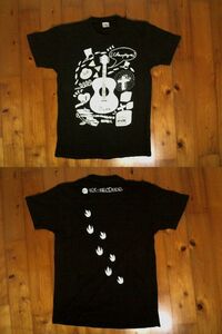 ☆微難有★RX-RECORDS☆アールエックスレコーズ★HAWAII 両面プリントTシャツ コットン半袖Tシャツ deslawear製S 黒 ブラック 