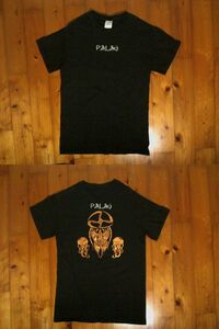 ☆色落ち★プリントスター/Printstar☆PALAU?★両面プリントTシャツ コットン半袖Tシャツ S 黒 ブラック 