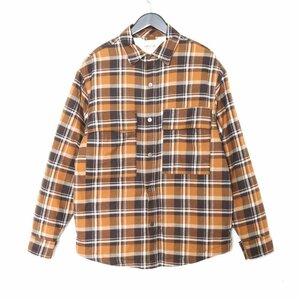 FEAR OF GOD SIXTH COLLECTION FLANNEL SHIRT JACK 中綿入りオーバーサイズチェックシャツ イエロー XS フィアオブゴッド