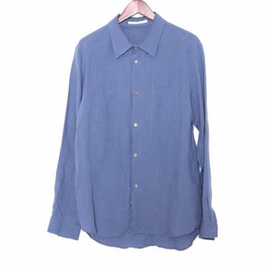 INDIVIDUAL SENTIMENTS 20SS THIN LINEN CLOTH SHIRT BLUE サイズ2 SH52-L112 インディビジュアルセンチメンツ リネンシャツ 長袖