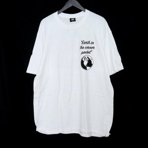 Неиспользованный Стусси 40 -летний юбилей Tee White XL Size 3903643 Stussy с коротким рукавом.