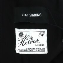 未使用 RAF SIMONS 19AW MID LENGTH PARKA ブラック サイズ48 192-710-15020-00099 ラフシモンズ モッズコート パーカー ジャケット_画像4