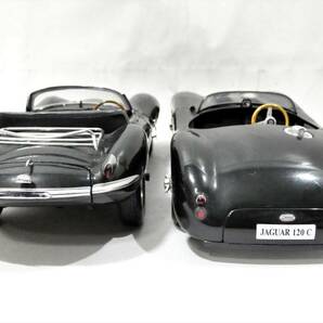 4640T/AUTOart オートアート 1/18 JAGUAR ジャガー XK SS＆ジャガー 120C グリーン 2台セット 箱なし現状の画像5