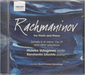 ◆新品・送料無料◆ラフマニノフ：ヴァイオリンとピアノのための作品集～宇田川杰子、コンスタンティン・リフシッツ Import L8003