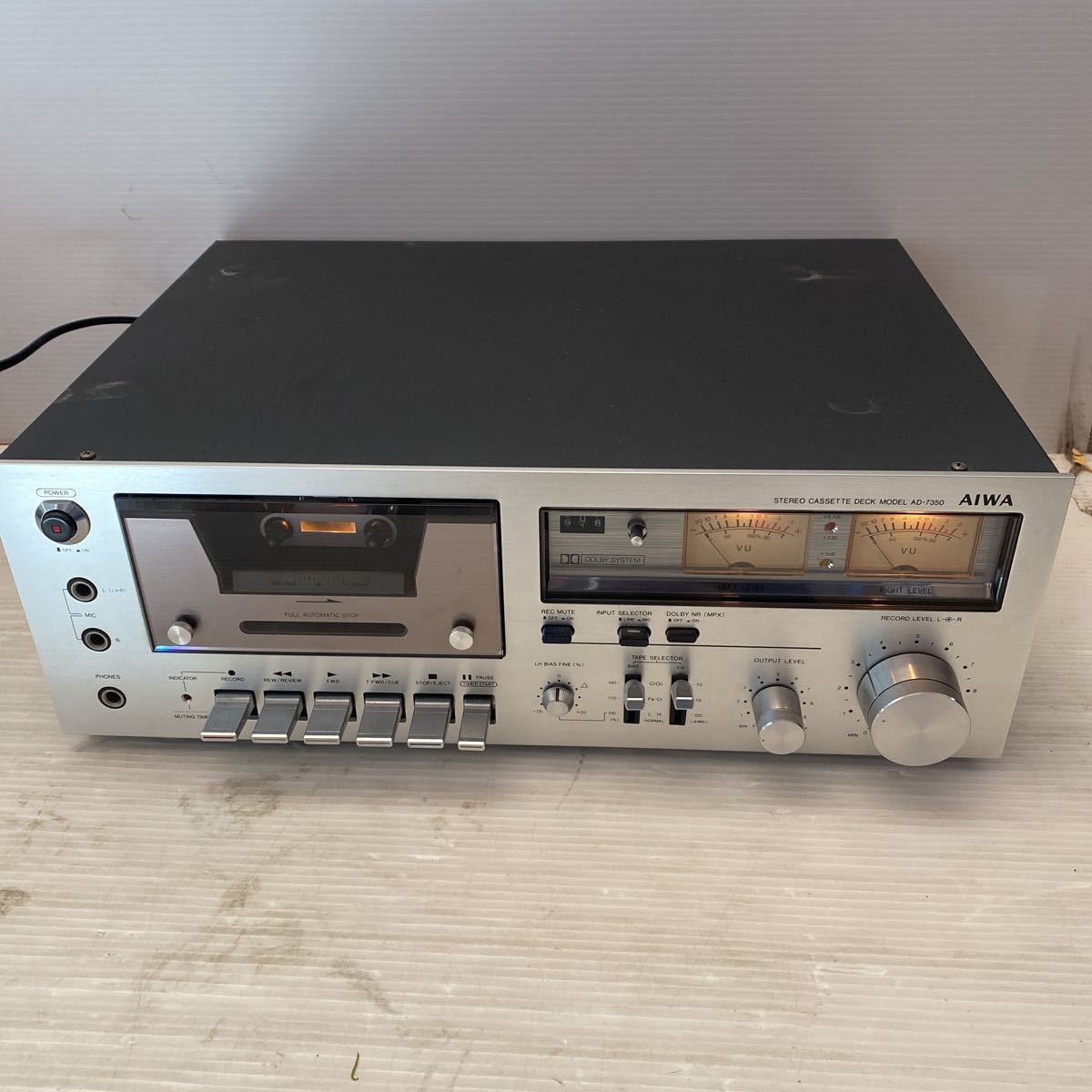 動作品】AIWA カセットレコーダー カセットデッキ AD−7700 | zic.ge