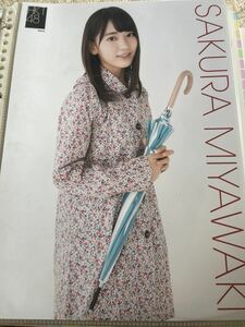 その1 宮脇咲良　HKT 48 生写真ポスター　AKB48