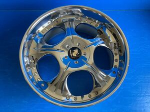 RIVER SIDE AL TSTADT GRANS/18R リバーサイド アルトシュタット JAPAN 18インチ 18x9.0J +23 114.3-4H/5H 中古1本 深リム メッキ