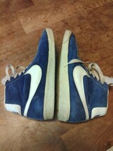 70's 80's NIKE BLAZER HI TOP ナイキ ブレザー スエード 青 ブルー オリジナル US9 27cm 希少 ヴィンテージ　レア　ブルイン_画像4