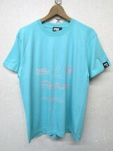 V1803：perfume PTA ファンクラブ 半袖Tシャツ 半袖カットソー ターコイズ系 M プリントTシャツ:35_画像1