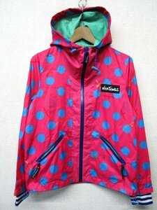 V1834: Frapbois FRAPBOIS WILD THINGS windbreaker jumper jacket polka dot dot pink Wild Things Parker 0:35