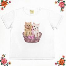 【ナタリー・レテ】Tシャツ トゥー・キティーズ　子猫たちのプルオーバー 猫好き ファッション 春夏Nathalie Lete_画像4