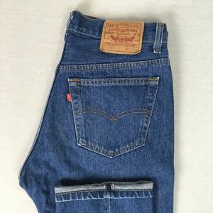 【90s】Levi's リーバイス 501xx 501-0000 米国製 90年 レギュラー デニム パンツ ジーンズ W33 L34 ナイロンフットボタン 刻印546