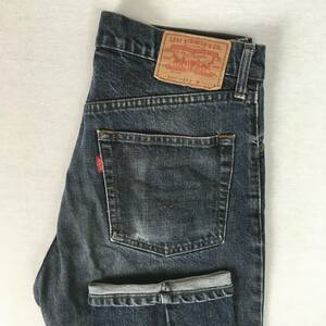 【80s】Levi's リーバイス 503-0259 503-0206 日本製 89年 ジーンズ W30 L32 ブラック デニム パンツ 紙パッチ ジップフライ