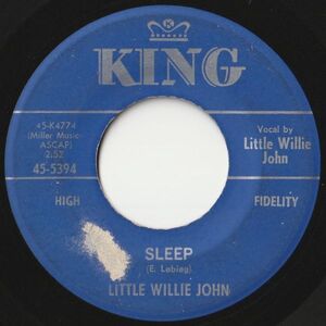 Little Willie John Sleep / There's A Difference King US 45-5394 202326 R&B R&R レコード 7インチ 45