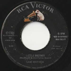 Lane Brothers Little Brother / So Satisfied RCA Victor US 47-7304 202346 R&B R&R レコード 7インチ 45